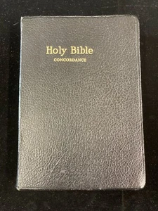 1971 HEILIGE BIBEL KONKORDANZ KJV WELTVERÖFFENTLICHUNG ROTER BRIEF EDIT. SCHWARZES LEDER  - Bild 1 von 6