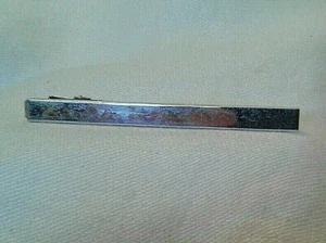 Vintage Anson Silver Tone Tie Clasp - Picture 1 of 3