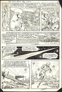 CARMINE INFANTINO SIGNED 1982 FLASH ORIGINAL ART! FREE SHIPPING! - Picture 1 of 3