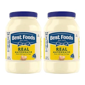 Best Foods Glutenfreie echte Mayonnaise 48 flüssige Unzen 2er-Pack cremiges Gewürz - Bild 1 von 14