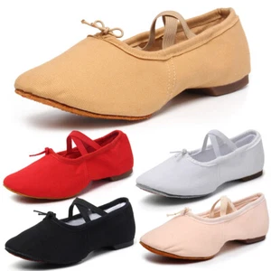 Canvas Jazz Shoes Flat Practice Shoes Women Latin Ballroom Salsa Dance Shoes - Bild 1 von 72
