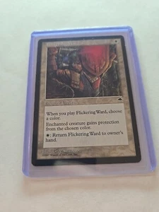 MTG 1997 Flickering Ward - Tempest - Enchant Creature - Bild 1 von 12