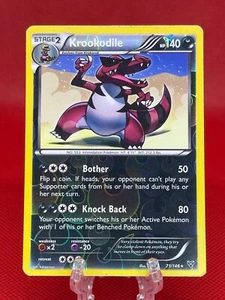 Pokémon TCG Krookodil 71/146 Reverse Holo X&Y Base Set XY Englisch Karte 2014 LP - Bild 1 von 2
