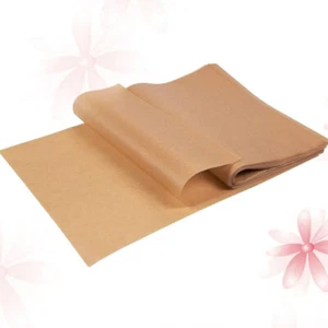 100 Pcs Bbq Wrappingmeat Sheet Baking Paper Oven Brown Parchment Food Lienr - Picture 1 of 11