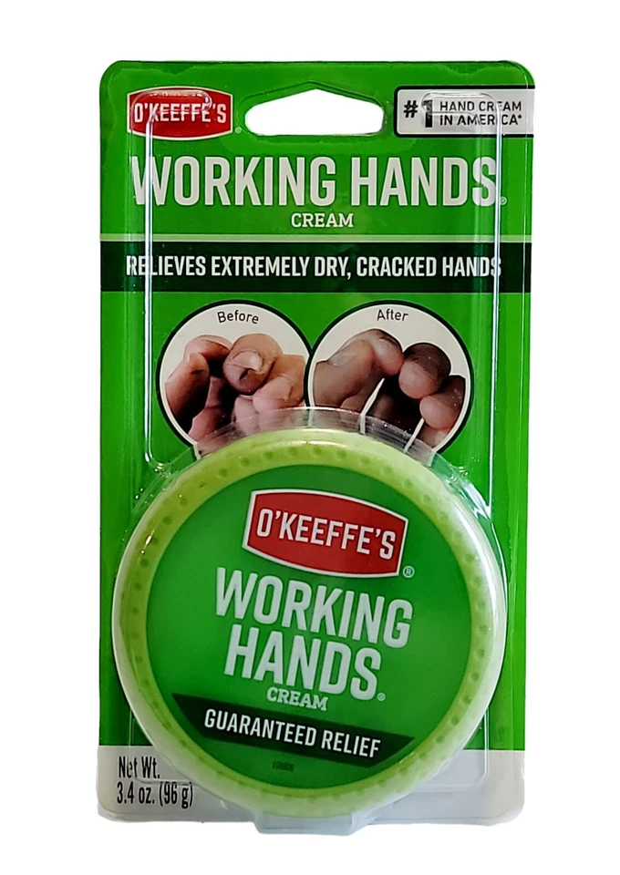 Crema de manos Okeefes Working Hands loción de 3,4 oz ayuda a prevenir la pérdida de humedad paquete de 1 Foto 1 de 1