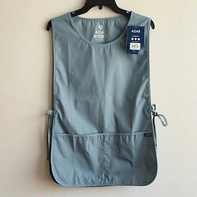 Adar Unisex Universal Cobbler Bib Apron Adjustable 2 Ties and Deep Front Pockets - Image 1 of 4