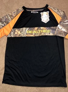 REALTREE EDGE shirt Sz LG Camo/black/Orange Hunting T-shirt NEW - Picture 1 of 5