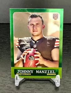 2014 Topps Mini Johnny Manziel #26 RC Rookie Green Football Card NM/M MINT - Picture 1 of 2