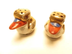Vintage kleiner Vogel Salz und Pfeffer Gold 1,5" Set BF8A418 - Bild 1 von 7