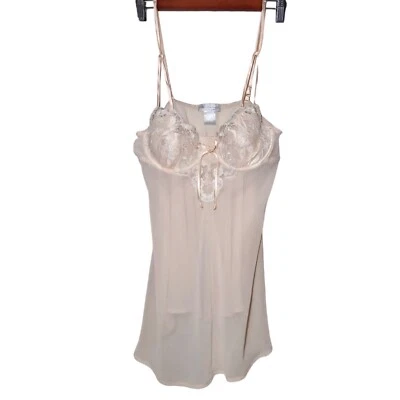 Seductive Wear By Cinema Etoile Transparente Babydoll Camisón Ligero Acolchado Sexy Chemise Foto 1 de 4