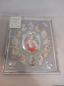 My First Year Baby -Silver Photo Frame NIB - Picture 1 of 3