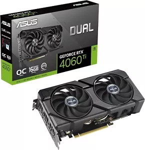 ASUS Dual GeForce RTX™ 4060 Ti EVO OC Edition – 16GB GDDR6 | PCIe 4.0 | DLSS 3 - Picture 1 of 8