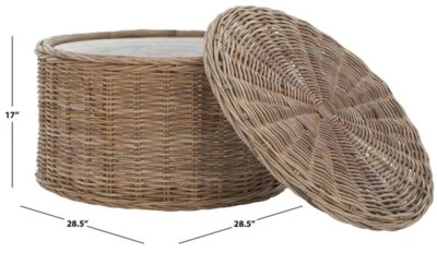 Safavieh JESSE STORAGE TABLE, Reduced Price 2172751168 SEA7034B - Image 1 of 4