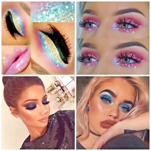 Körper Glitzer 6 Farben Chunky Glitzer für Körper Gesicht Haar Make Up Nail Art - Bild 1 von 10