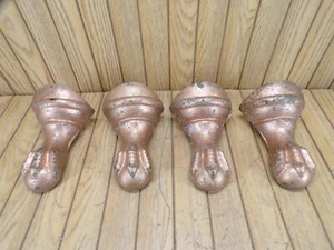 4 VINTAGE CAST IRON BATHTUB CLAWFOOT CLAW FEET FOR BATHTUB RESTORATION NOT FAKE - Picture 1 of 13