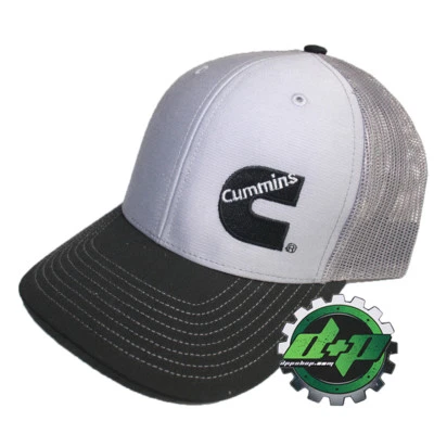 Cummins trucker hat ball mesh richardson black gray snap back summer cap - Image 1 of 2