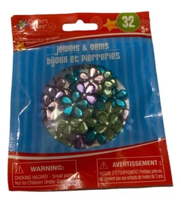 Crafts Square Jewels & Jams Flowers 32 Pieces Great For Homeschooling New - Picture 1 of 3