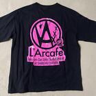 L'Arc~en~Ciel 30th L'AMUSEMENT L'Arcafe2021 Big T-shirt L size Black Pink JAPAN