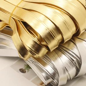 5M Faux Leather Binding Webbing Tape Flat Folded PU Ribbon Trim DIY Sewing Craft - Picture 1 of 14