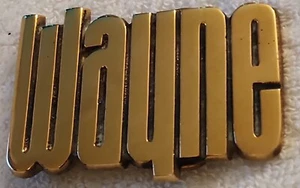 Vintage 1978 Wayne Baron Buckle Solid Brass Belt Buckle - Picture 1 of 2