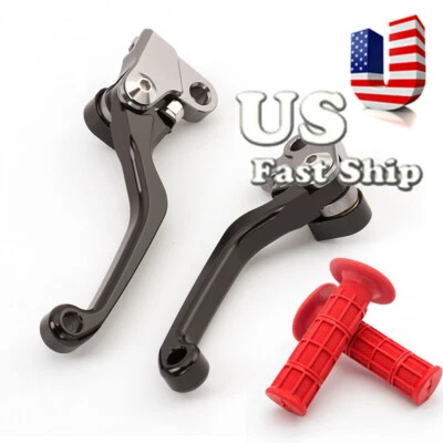 Palanca pivotante embrague freno EE. UU. con empuñadura para Kawasaki KX450F KX250F KX250 KX65 KX85 Foto 1 de 4