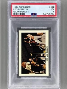 1974 Popbilder #522 Led Zeppelin Utan Punkt I PSA 5 Pop 1 (Music) - Picture 1 of 2