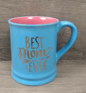 Best Mom Ever Coffee Mug Mom Gifts Coffee Tea Cocoa Lover Cup Teal - Picture 1 of 5