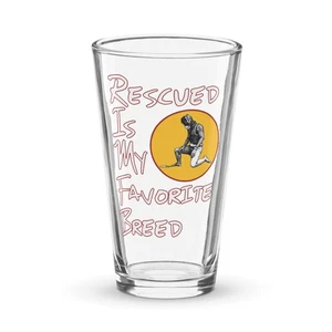 "Rescued Puppyboy" Pint glass BDSM Pet Play Furry Kinky Sex Domme Erotic - Picture 1 of 4