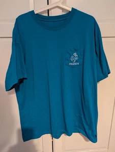 Nike SB Pocket T-Shirt Gr. XL Blau France Olympia Skateboard - Bild 1 von 5