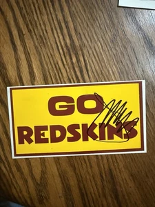 Joe Gibbs Signed Sticker Washington Redskins Autograph Super Bowl - Picture 1 of 1