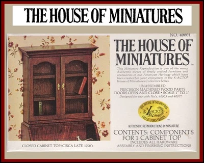 Chippendale封闭橱柜上衣 - 1:12 娃娃屋家具微缩模型 40001 — 第 1/3 张图片