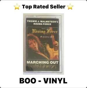 Yngwie J. Malmsteen's Rising Force Marching Out - Cassette Tape Signed EX / VG+ - Picture 1 of 7