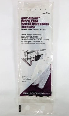 hayden PN 210 quick-mount nylon mounting rods for engine & transmission coolers - Image 1 of 3