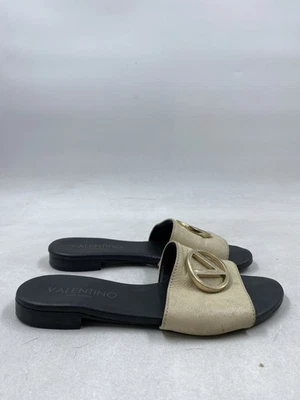 Sandália Slide Valentino Couro Bege W 5.5 - Imagem 1 de 4