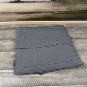 Pottery Barn Belgische Flachs Leinen Tischdecke 100" Rund Anthrazit geschnitten Etiketten Neu ohne Etikett - Bild 1 von 5
