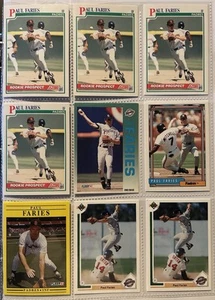 15 tarjetas de béisbol de Paul Faries - Imagen 1 de 4