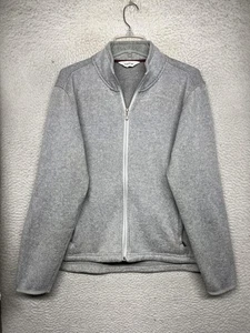 Orvis Jacket Mens Extra Large Gray Full Zip Fleece Sweater Outdoor Pullover - Picture 1 of 16