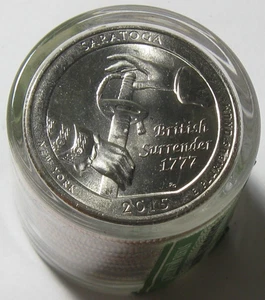 2015 Saratoga Nat Park Roll of 12 Uncirculated ATB Quarters Danbury Mint - Picture 1 of 2