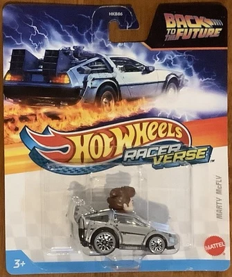 2025 Hot Wheels Racer Verse MARTY MCFLY BACK TO THE FUTURE Car - Image 1 of 2