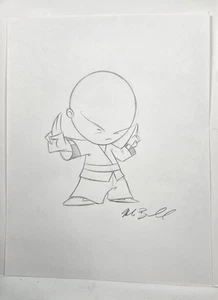 Xiaolin Showdown Omi Original Pencil Drawing by Artist Michael Borkowski - Picture 1 of 3