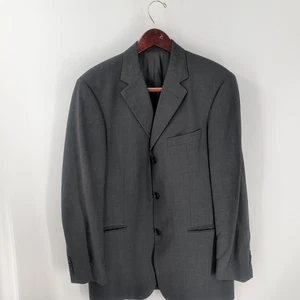 Chaqueta Blazer Hugo Boss Einstein/Sigma Elastizada 3 Botones Delantera Lana Negra Talla 50 - Imagen 1 de 9