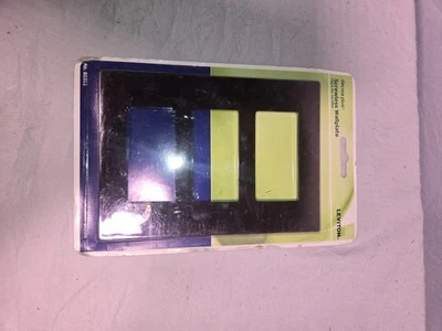 Leviton 80311-W 3 velocidades negro Decora Plus rectangular placa de pared sin tornillos lote de 7 Foto 1 de 3