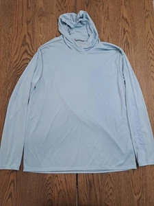 Grundens Solstrale Performance Stretch Scuba Hoodie Fishing Long Sleeve 3XL Blue - Picture 1 of 5