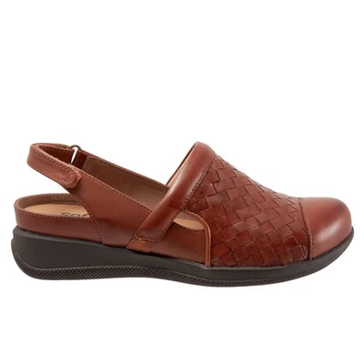 Zapatos planos Softwalk Salina tejido S1365-245 marrón zueco estrecho para mujer 6,5 Foto 1 de 4