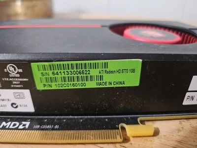 ATI RADEON HD 5770 1GB GDDR5 PCIE X16 VIDEO GRAPHICS CARD - Image 1 of 4