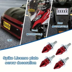 2 Sets High quality Spike License Plate Screws for Various Cars and Motorcycles - Picture 1 of 13