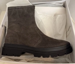 Vince Hombre. Botas de Vestir Raleigh Gris Grafito Impermeables 12 Nuevas Gamuza de Lujo - Imagen 1 de 15