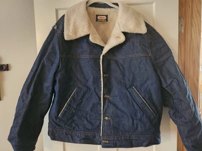 Vintage Oshkosh B'Gosh Denim Sherpa Jacket - Image 1 of 4