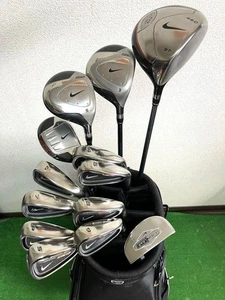 NIKE Club Set 1W 3W 5W 3H 4-9i Pw Sw PT 13pc RH Graphite & Steel Stiff & UNI Men - Picture 1 of 16