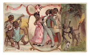 Rare Arbuckle Bros. Coffee Trade Card No. 48 " American Negroes " - Picture 1 of 2